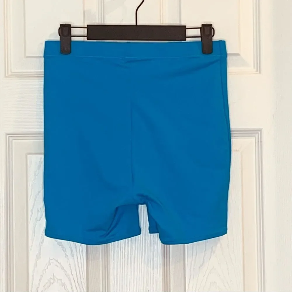 Skims Recycled Swim Mid Waist Short Size Small Turquoise